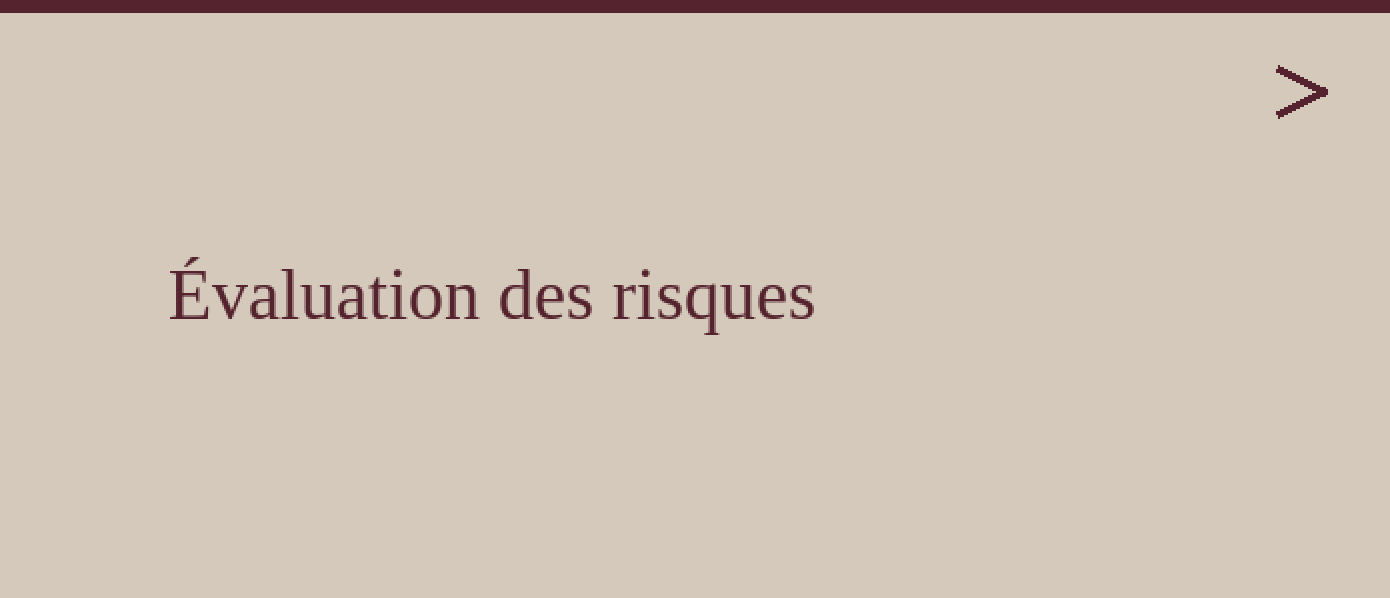 Evaluation des risques